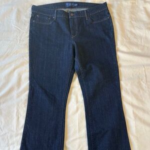 Levis Jeans Womens Slight Curve Boot Cut dark blue size 14/32